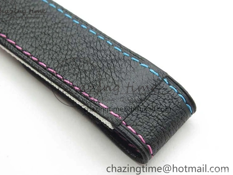 0413 ComfortFit Daytona DIW Carbon OMF Best Edition Blue Pink White Dial on White Nylon Strap A 2833